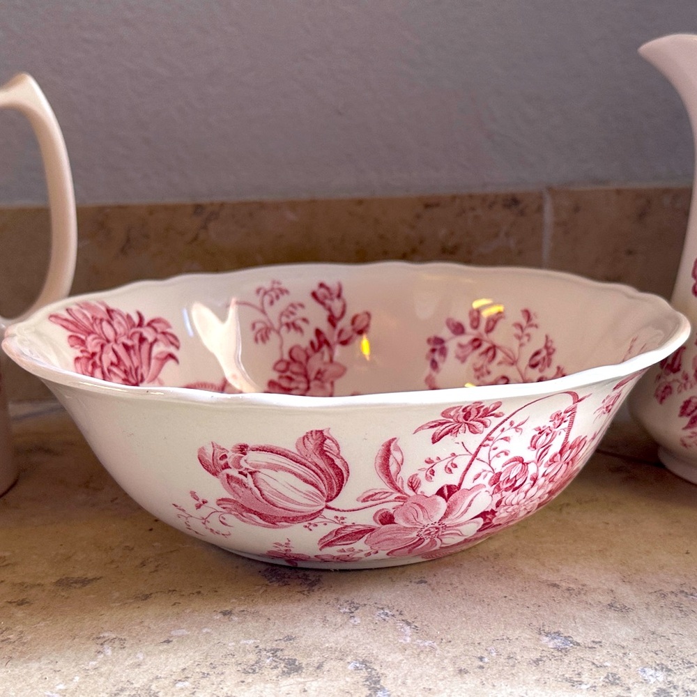 Vintage Floral Bowl Alfred Meakin Staffordshire England